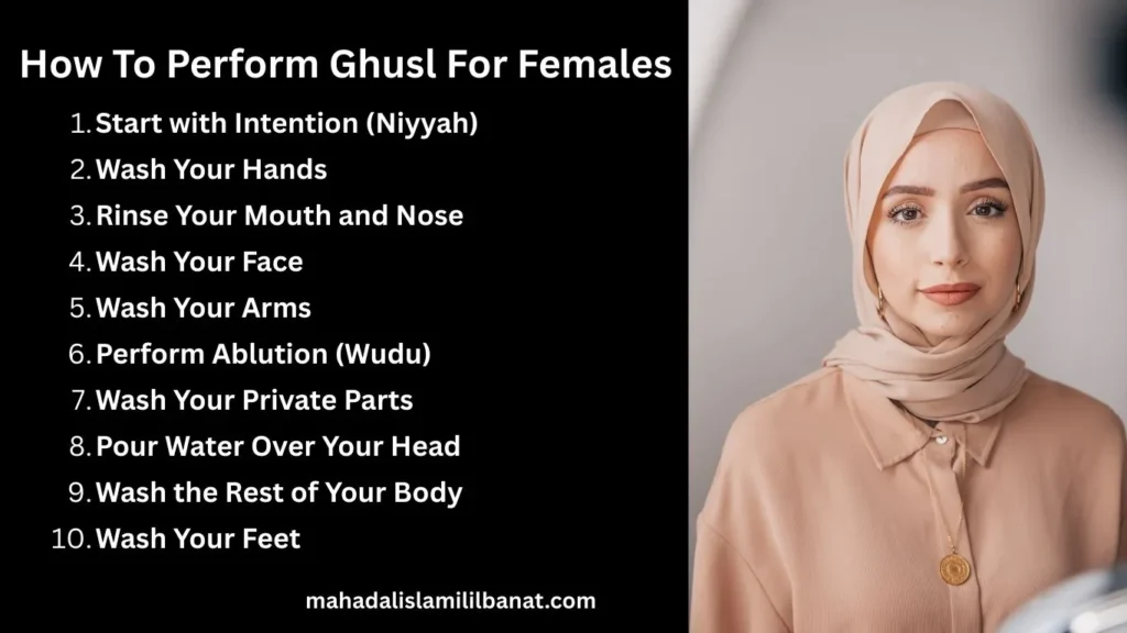 How to Perform Ghusl for Females